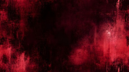Obraz premium A deep red, distressed texture with dark accents.