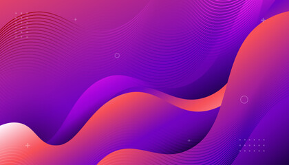 Purple Fluid Shapes. Fluid Shapes. Gradient Fluid Shapes. Vibrant Abstract Background.