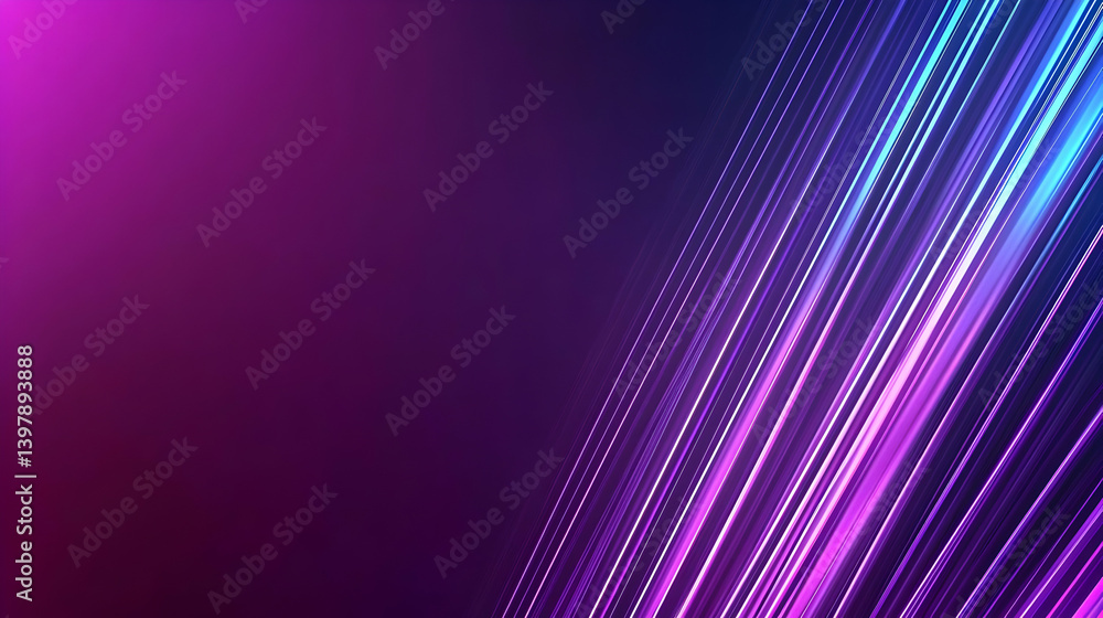 Aufkleber abstract glowing lines and dots design background