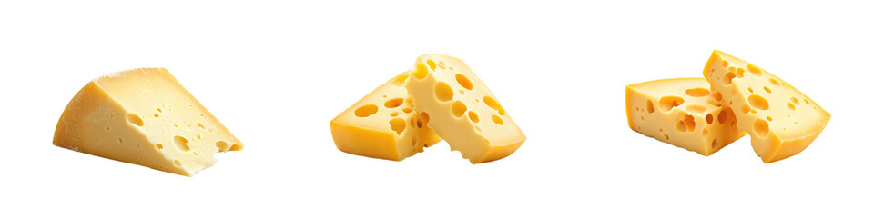 Slicing delicious cheese varieties kitchen food bright. Cut out png set