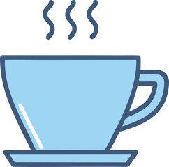 Coffee Cup with steam vector art illustration 