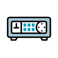  Elegant Compact LED Clock Design Icon