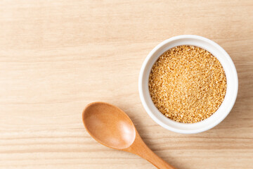 テーブルに置かれた甜菜糖