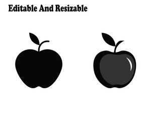 Apple, apple silhouette, apple clip art, apple icon.