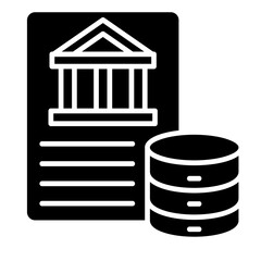 Data Governance Framework  Icon Element For Design	