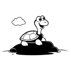 funny turtle cartoon