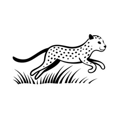 cheetah vinyl ready vector illustration