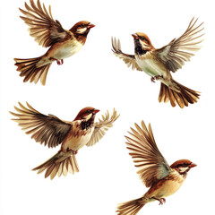 Fototapeta premium collection of birds
