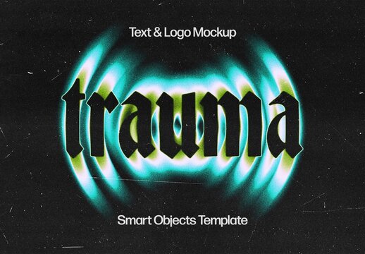 Dramatic Motion Text Effect Mockup