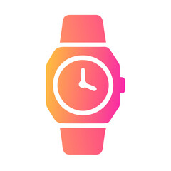 Fototapeta premium Unique Gradient Digital Watch Design