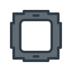  Chic Graphite Frame Watch Illustration