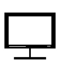 Monitor icon filled with black