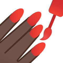 Nail Polish Emoji (Dark Skin Tone)