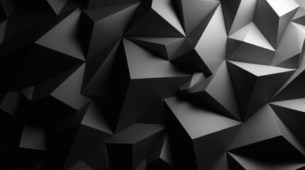 Abstract Black White Background Random Geometric