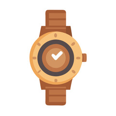  Chic Modern Wooden Watch Illustration