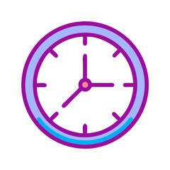  Chic Neon Wall Clock Illustration
