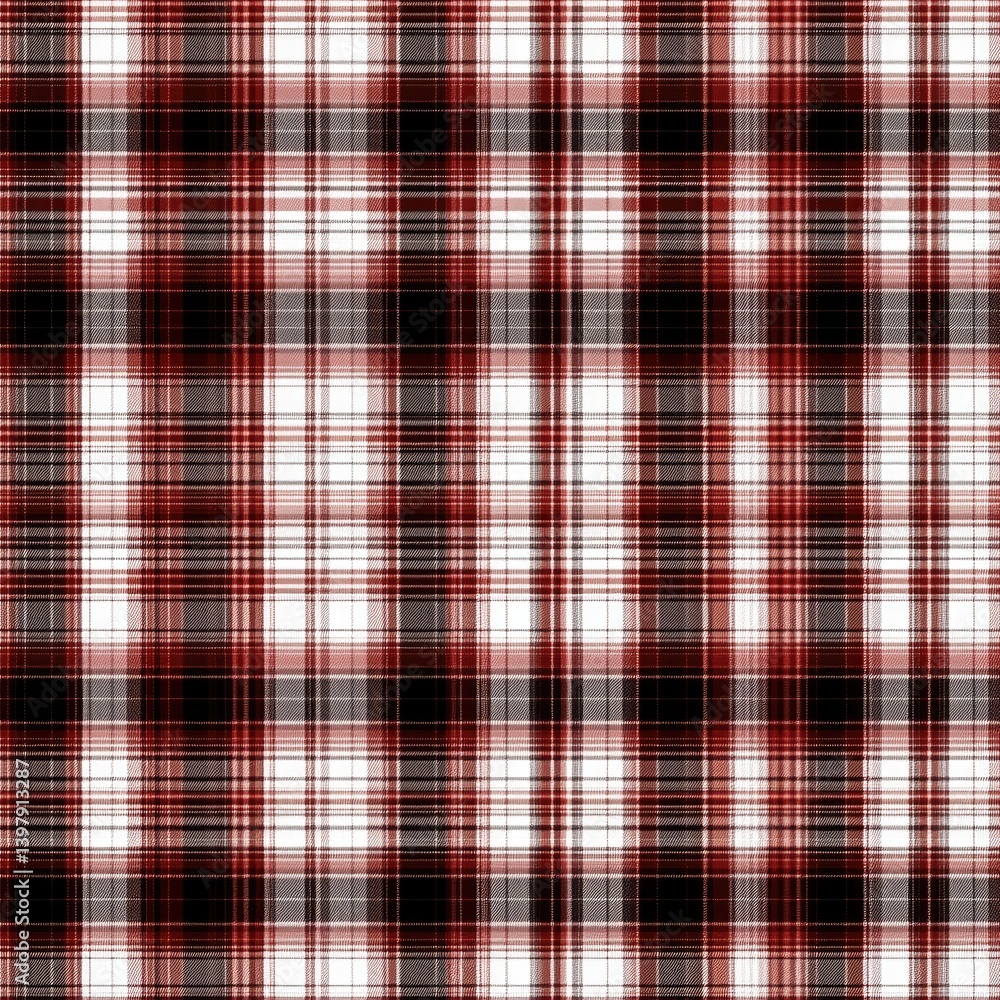 Poster intricate lines form a seamless scottish tartan plaid design featuring gray and ivory, suitable for 