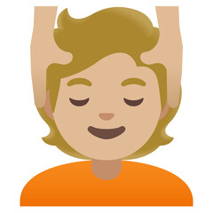Person Receiving Head Massage Emoji
