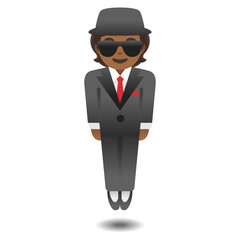 Man in Suit Levitating
