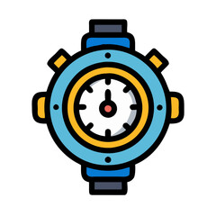 Fototapeta premium Chic Rugged Pro Level Chronograph Illustration