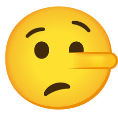 Fototapeta premium Lying Face 