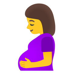 Pregnant Woman Emoji: Yellow Skin Tone
