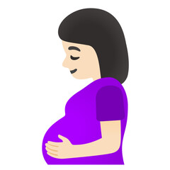 Pregnant Woman Emoji: Light Skin Tone
