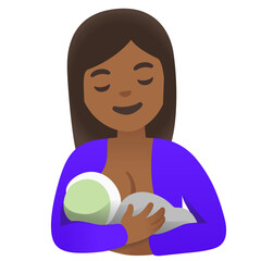 Breastfeeding Emoji: Medium-Dark Skin Tone
