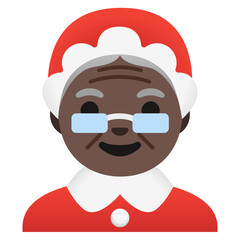 Mrs. Claus Emoji: Darker Skin Tone
