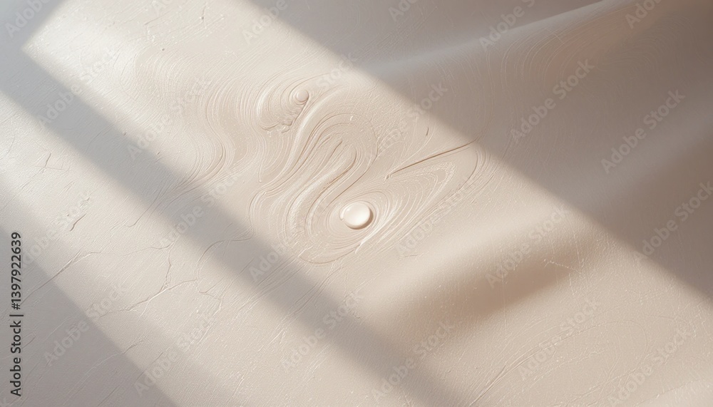 Poster creating unique textures with plaster art studio process showcase bright natural light close-up view