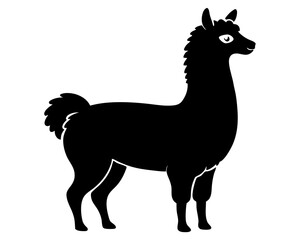 Alpaca Silhouette Vector Design, Alpaca SVG, Alpaca Icon