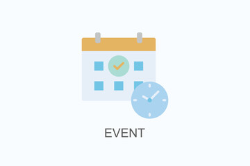 Event Icon Or Logo Isolated Illustration