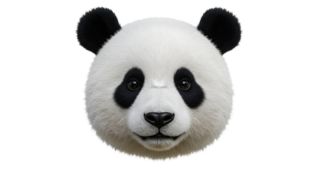 Isolated Panda Head
