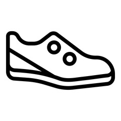Cycling shoes icon. Vector line icon