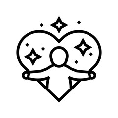 infant care child nurse line icon vector illustration