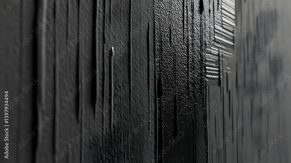 Aufkleber abstract black and grey textured background with vertical lines