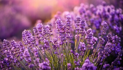 Obraz premium Blooming lavender flowers detail