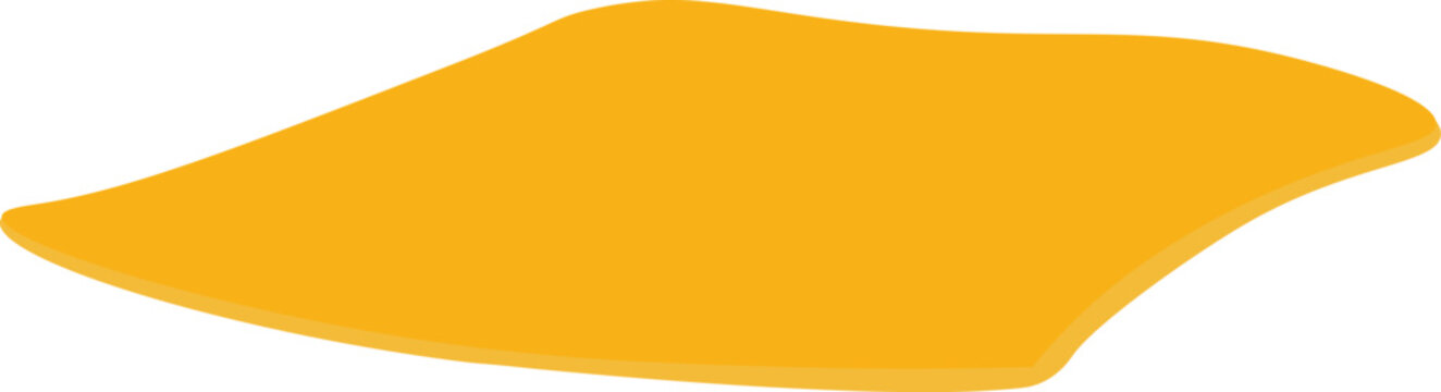 yellow cheese slice, simple, flat design clip art preview
