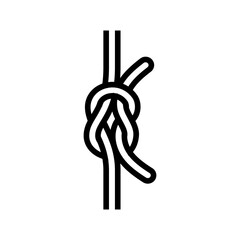 square knot nautical line icon vector illustration