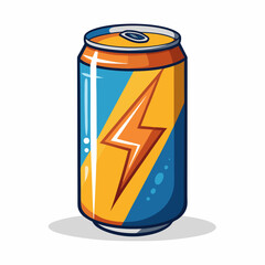 Energy Drink Can Vector | Generative AI Line Art Design for Print & Digital Use