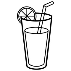 Martini glass outline vector – clean AI line art for digital prints and graphic projects.