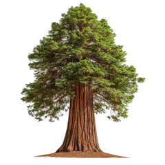 Redwood isolated on white background