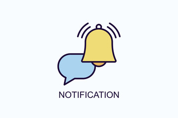 Notification Icon Or Logo Isolated Illustration