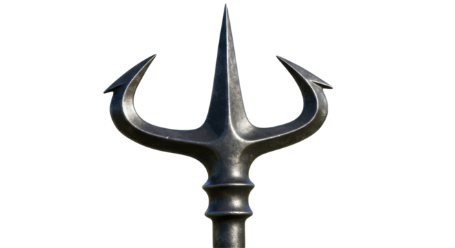 Isolated metal trident