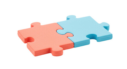 Isolated Two Puzzle Pieces © Julia