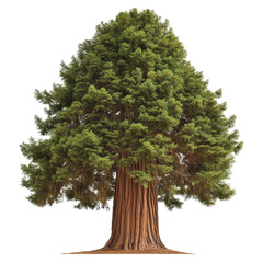 Redwood isolated on white background