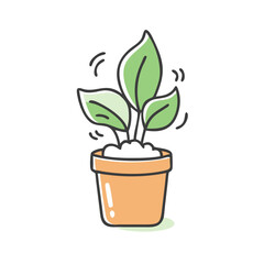 office plant icon, office plant vector illustration-simple illustration of office plant, perfect for office plant logos and icons