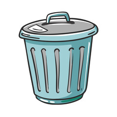 trash bin icon, trash bin vector illustration-simple illustration of trash bin, perfect for trash bin logos and icons