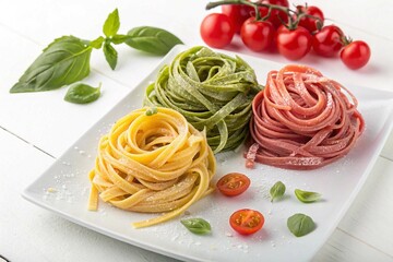 Pasta yummy comida lifestyle gastronomy on white background
