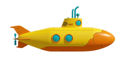 Isolated Yellow Submarine